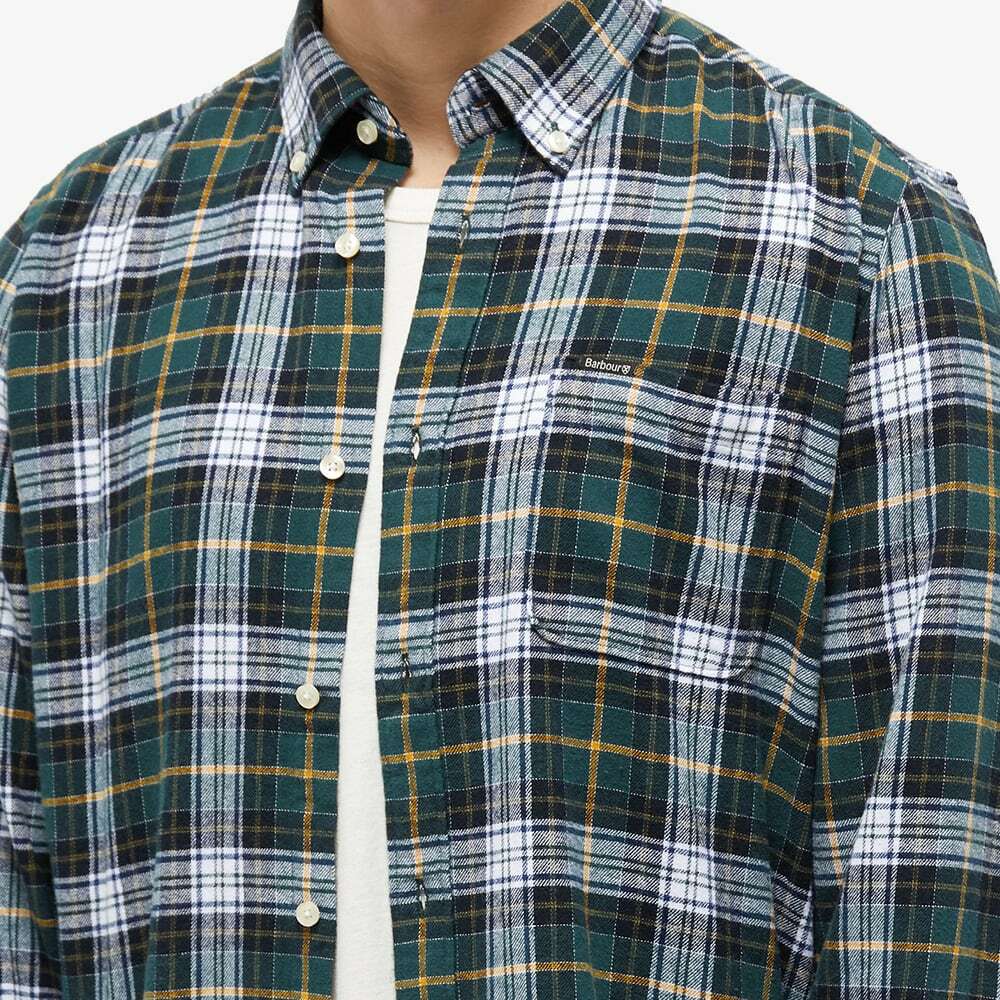 Men's Classic Green Check Barbour Shirt XL
