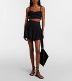 Faithfull Pelea ruched cotton crop top