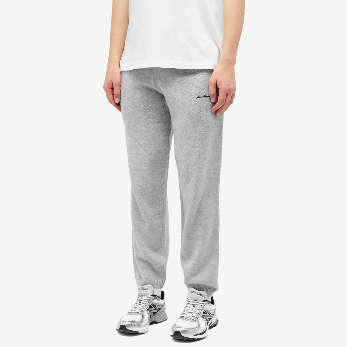 MKI Men's Mohair Blend Knit Sweatpants in Grey MKI Miyuki-Zoku