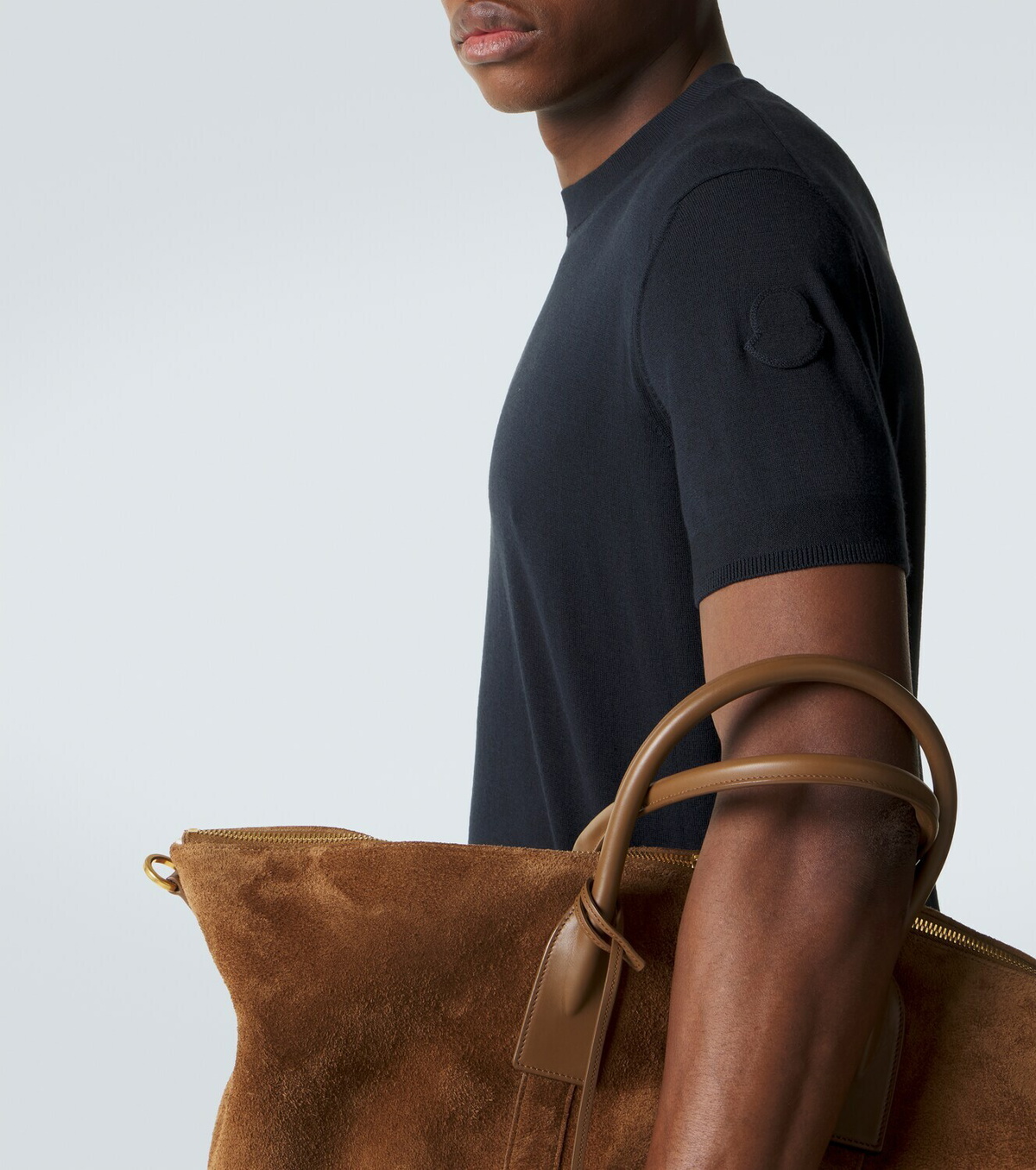 Moncler Silk and cotton T-shirt