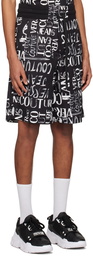 Versace Jeans Couture Black Doodle Shorts