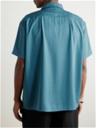 Monitaly - 50's Milano Lyocell Shirt - Blue