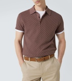 Brioni Cotton, silk, and cashmere polo shirt