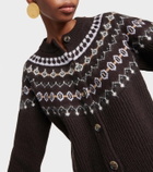 Khaite Michaela Fair Isle cashmere-blend cardigan