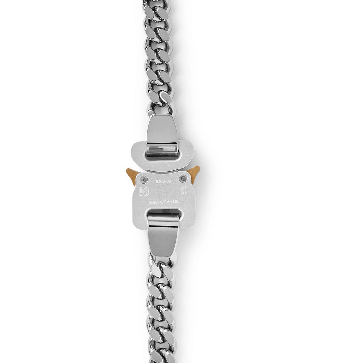 ネックレス・チョーカー ALYX Two-Tone Nylon And l Necklace 1017 ALYX 9SM - Silver-Tone and Nylon Necklace - Silver 1017