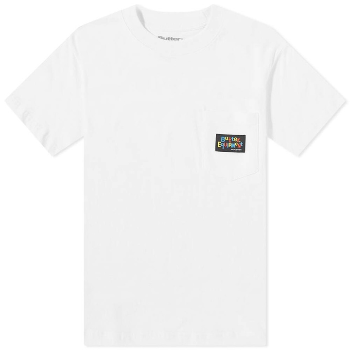 Photo: Butter Goods Men's Organic Pocket T-Shirt in White