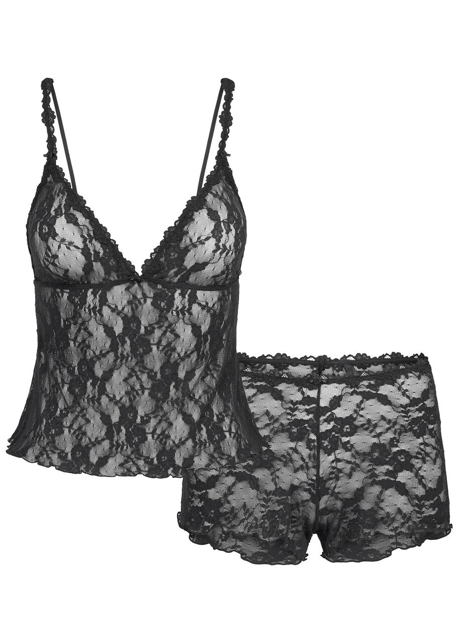 Skims Stretch-lace Triangle Cami and Short set