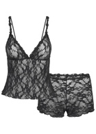 Skims Stretch-lace Triangle Cami and Short set