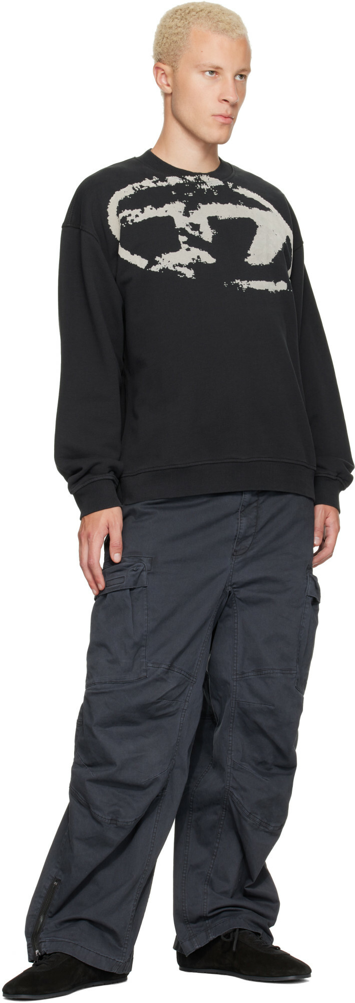 Diesel Gray S-Boxt-N5 Sweatshirt