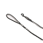 HAY Braided Dog Leash in Black/White 