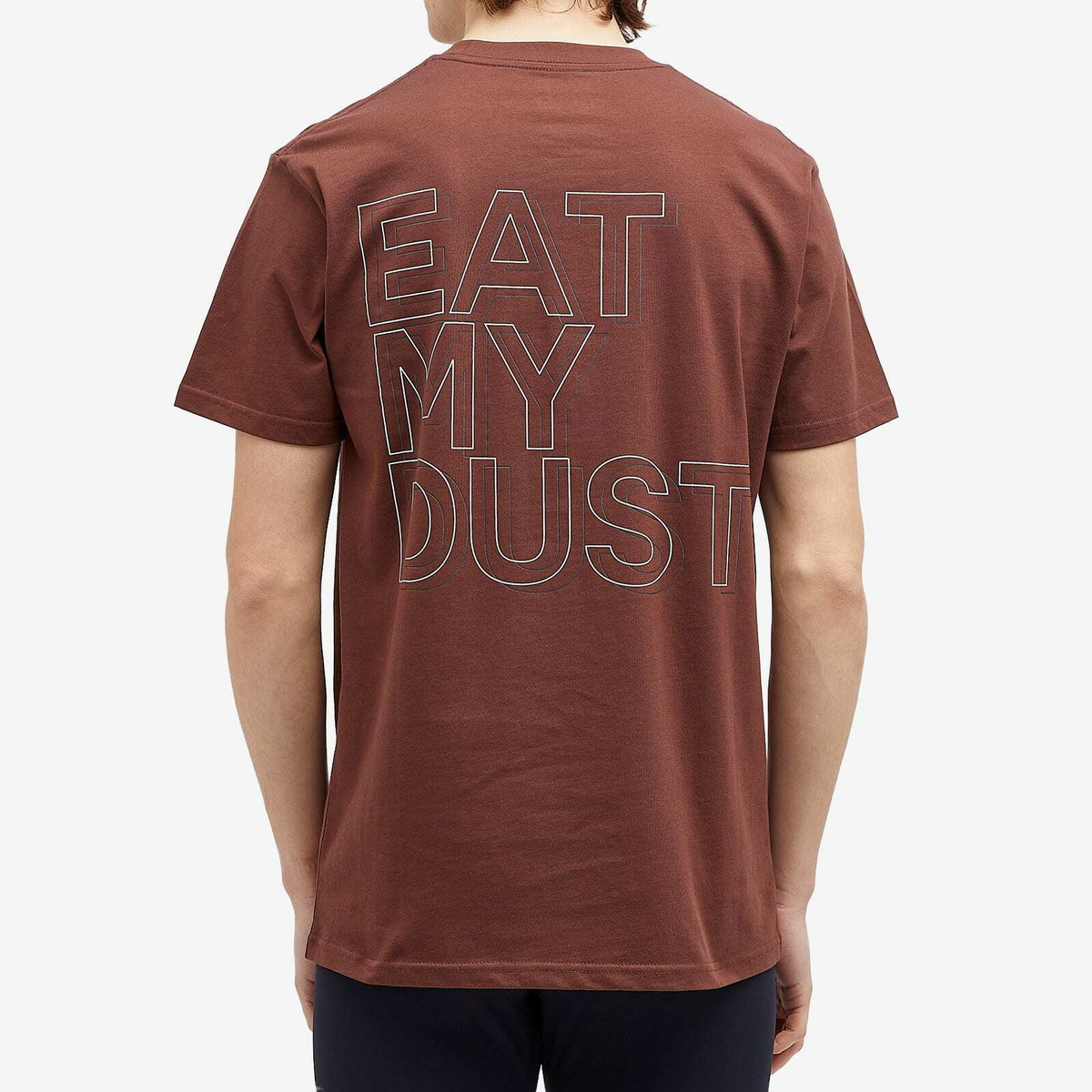 Over Over Men's Eat my Dust Easy T-Shirt in Brown