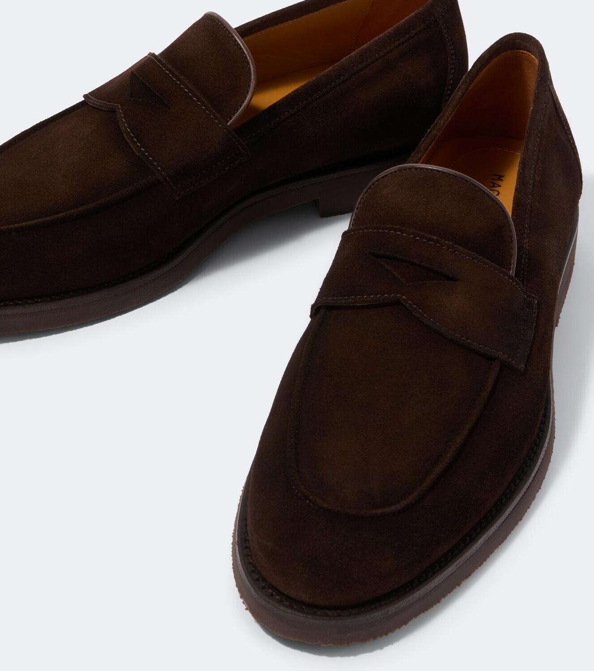 Magnanni Cervan Penny suede penny loafers