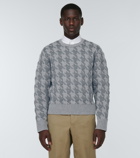 Thom Browne - Houndstooth jacquard wool-blend sweater