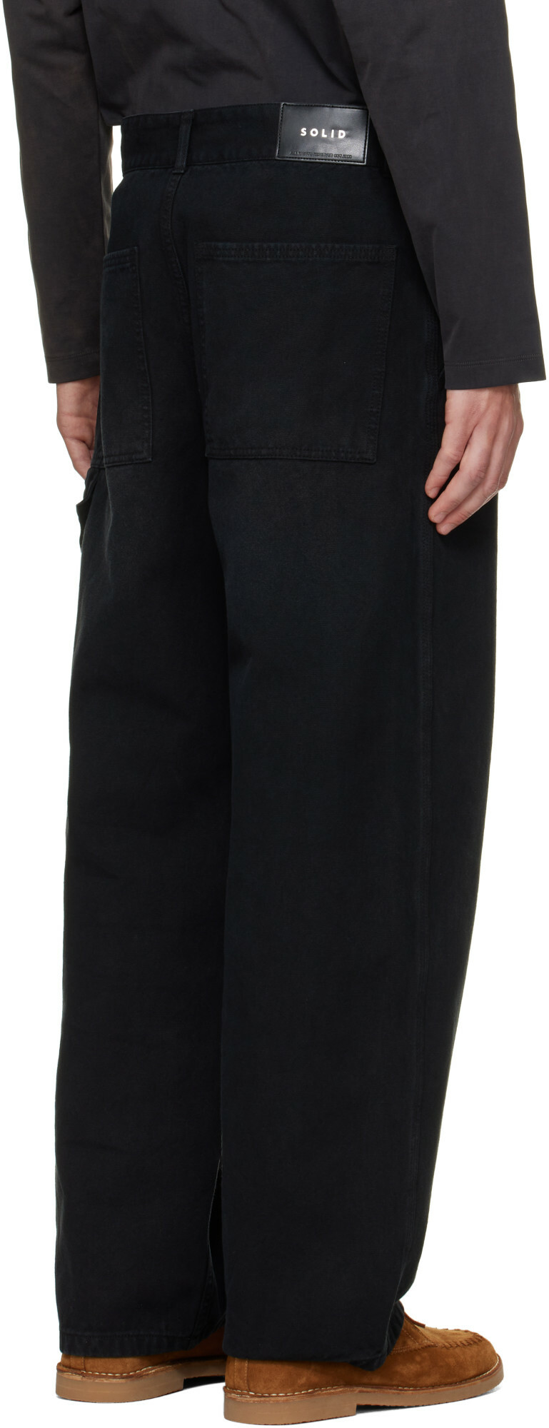 Solid Homme Black Carpenter Jeans