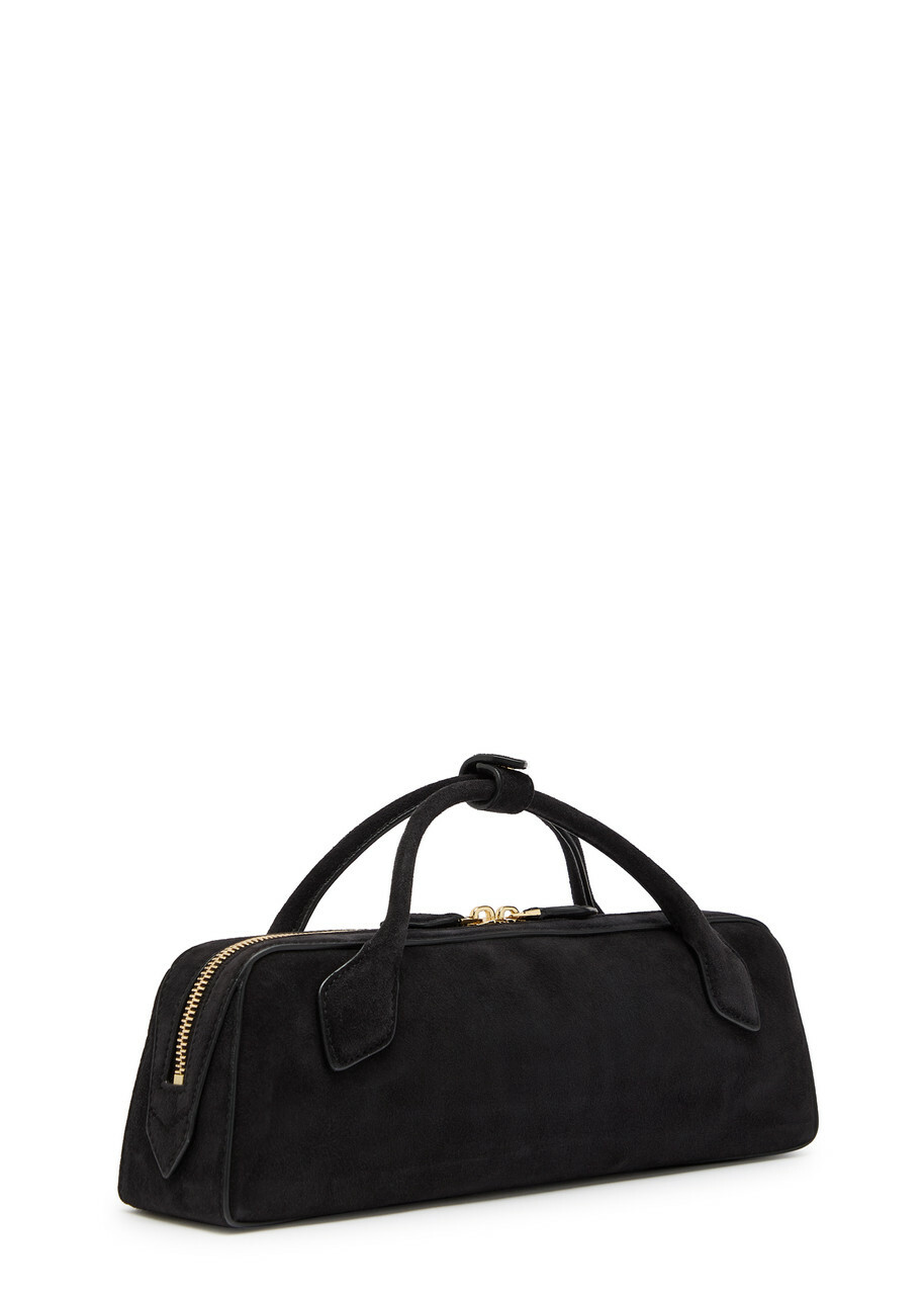 Alaïa Le Teckel Suede Clutch - Black - One Size