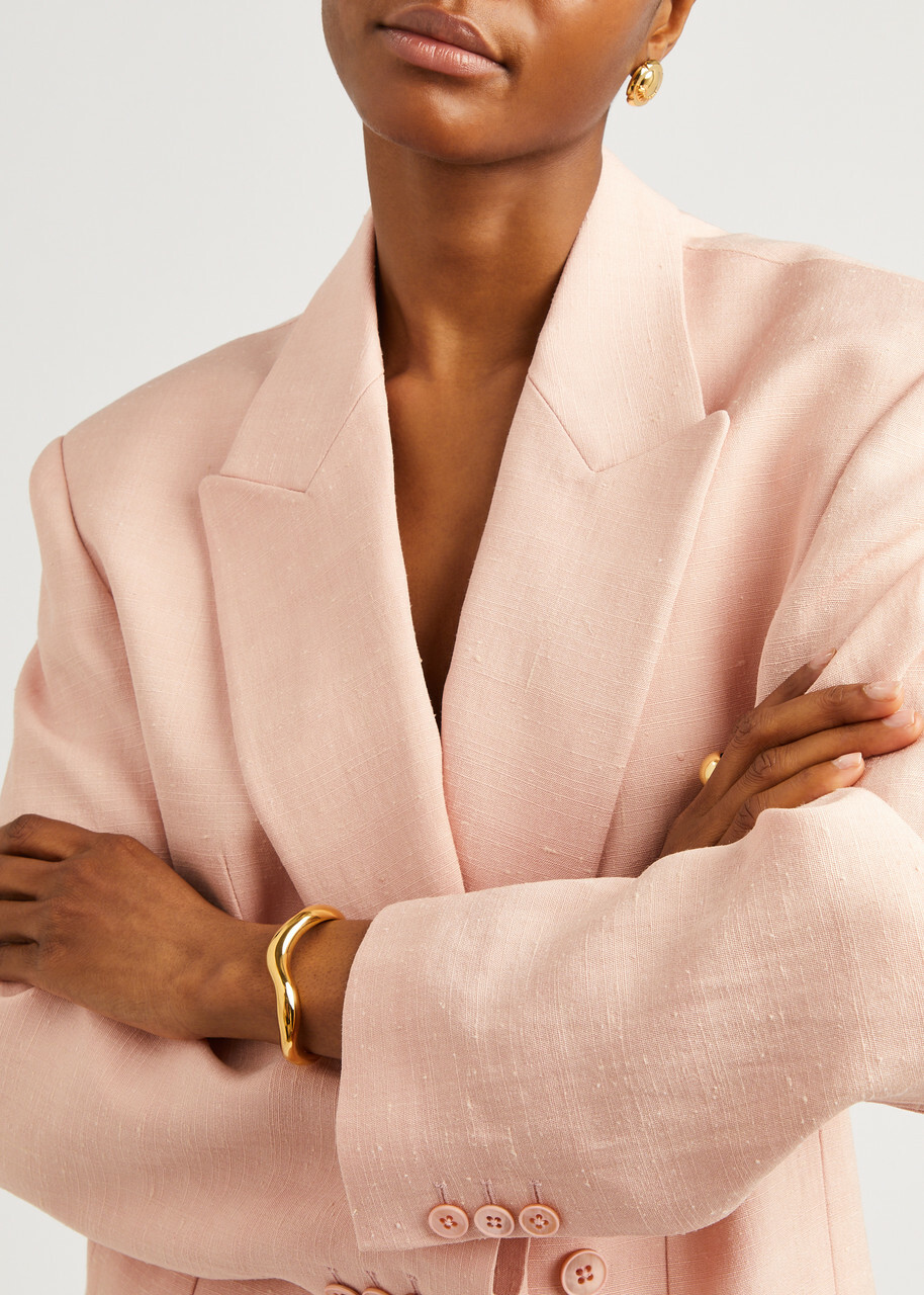 Agmes Astrid Medium Gold Vermeil Cuff - One Size