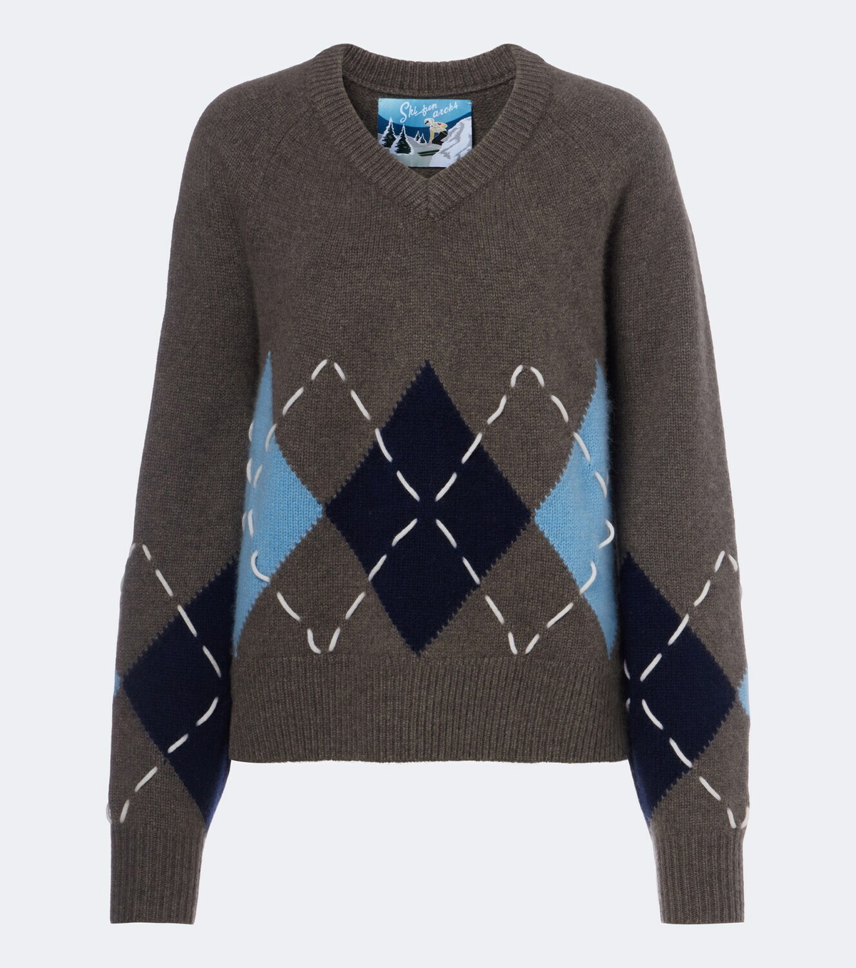 Arch4 Sloane argyle cashmere sweater
