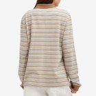 Saks Potts Women's Serena Polo Shirt in Brown Shadow Stripe