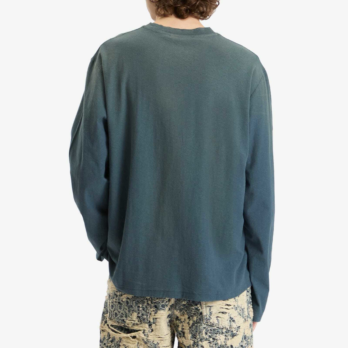【Acne Studios】Edden 1996 長袖 Tシャツ（ディープブルー） Acne Studios Men's 1996 Edden Long Sleeve T-Shirt in Deep
