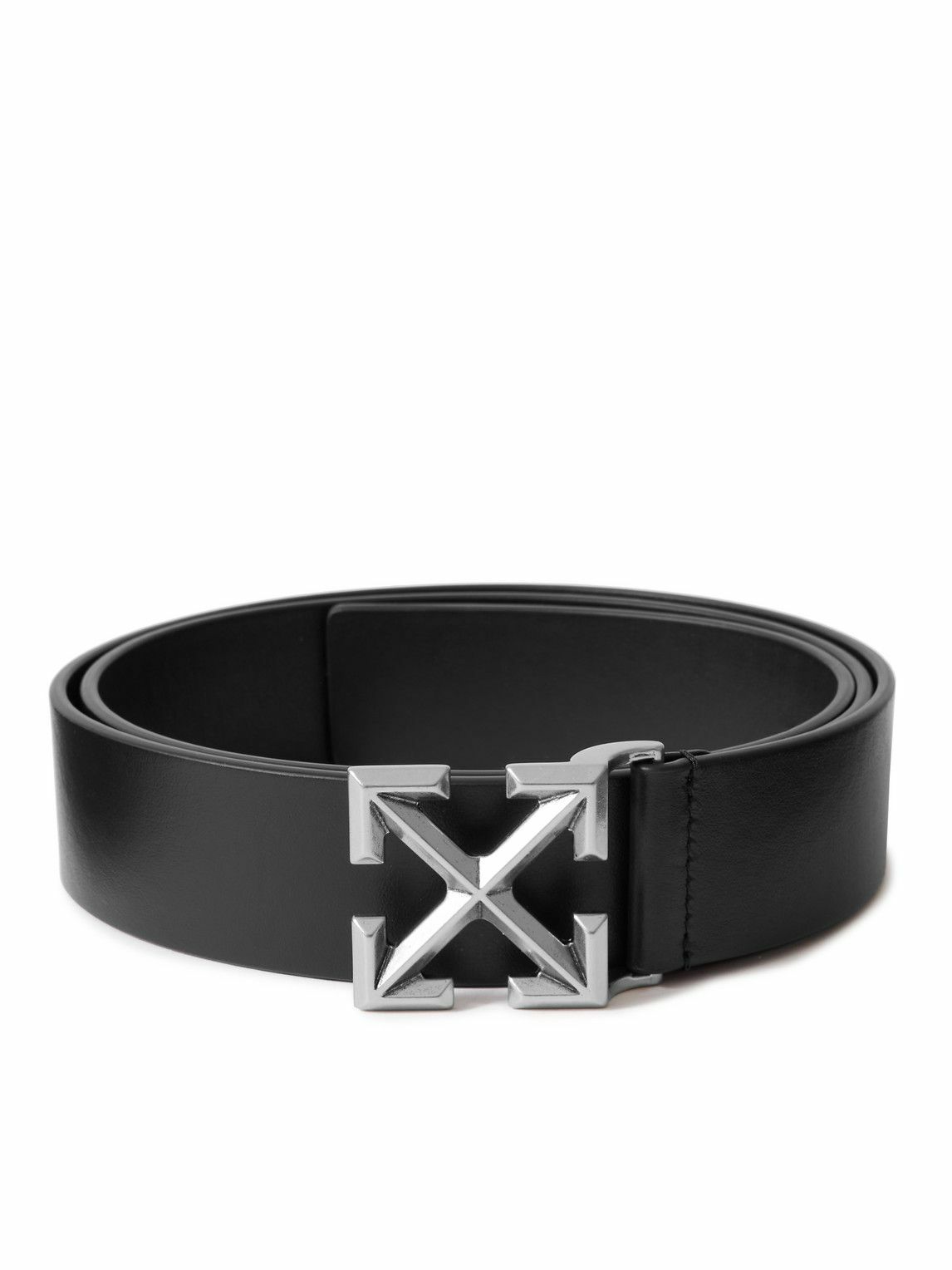 Off-White - Arrow 3.5cm Leather Belt - Black Off-White
