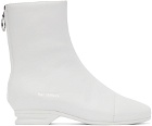 Raf Simons White Leather 2001 Boots