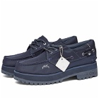 A-COLD-WALL* Men's x Timberland 3 Eye Boat Shoe in Dark Sapphire Navy