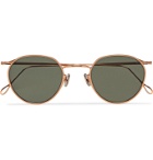 Eyevan 7285 - Round-Frame Rose Gold-Tone Sunglasses - Gold