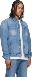 Off-White Blue Half Arrow Denim Skate Jacket