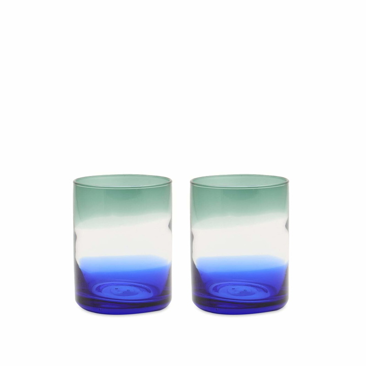 Photo: The Conran Shop Ombre Tumblers - Set of 2 in Cobalt/Green 