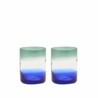 The Conran Shop Ombre Tumblers - Set of 2 in Cobalt/Green 