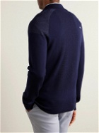 Kjus Golf - Kulm Merino Wool-Blend Half-Zip Golf Sweater - Blue