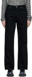 Eckhaus Latta Black Wide-Leg Jeans