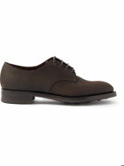Edward Green - Leith Suede Derby Shoes - Brown