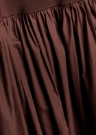 Esse Studios Cotton and Jersey Midi Dress Brown