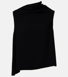 Vince Draped asymmetric crêpe top
