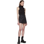 1017 ALYX 9SM Black Recycled Nylon Wrap Miniskirt