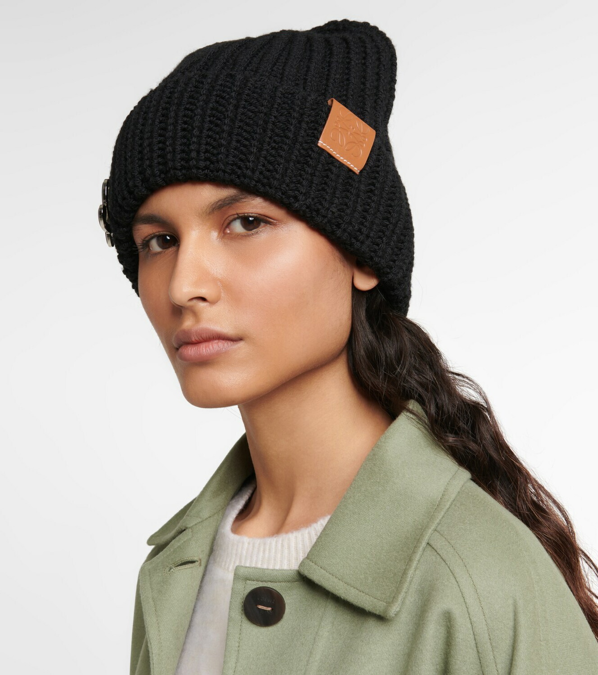 Lanvin Bicolor Virgin Wool Beanie main image 1