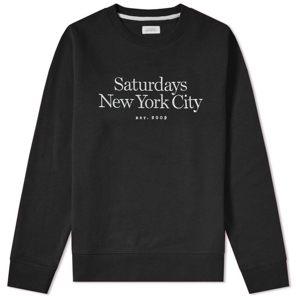 Photo: Saturdays NYC Bowery Miller Standard Embroidered Crew Sweat