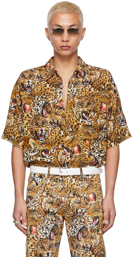 Photo: LU'U DAN SSENSE Exclusive Beige Leopard Collage Shirt
