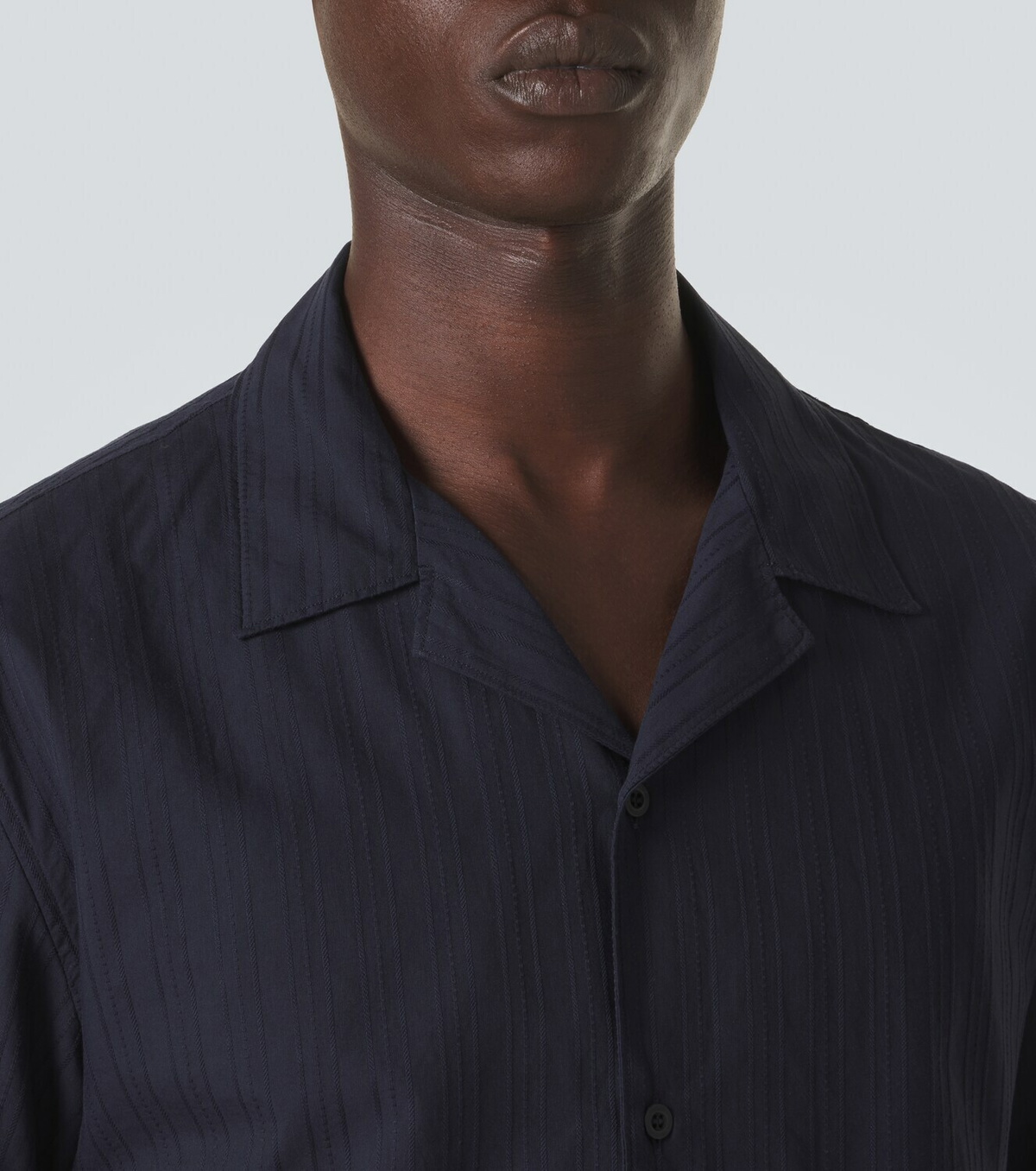 Sunspel Striped cotton shirt