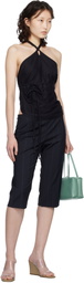 Baserange Black Wild Silk Mar Top