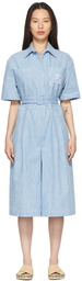 Fendi Blue Chambray 'Forever Fendi' Jumpsuit