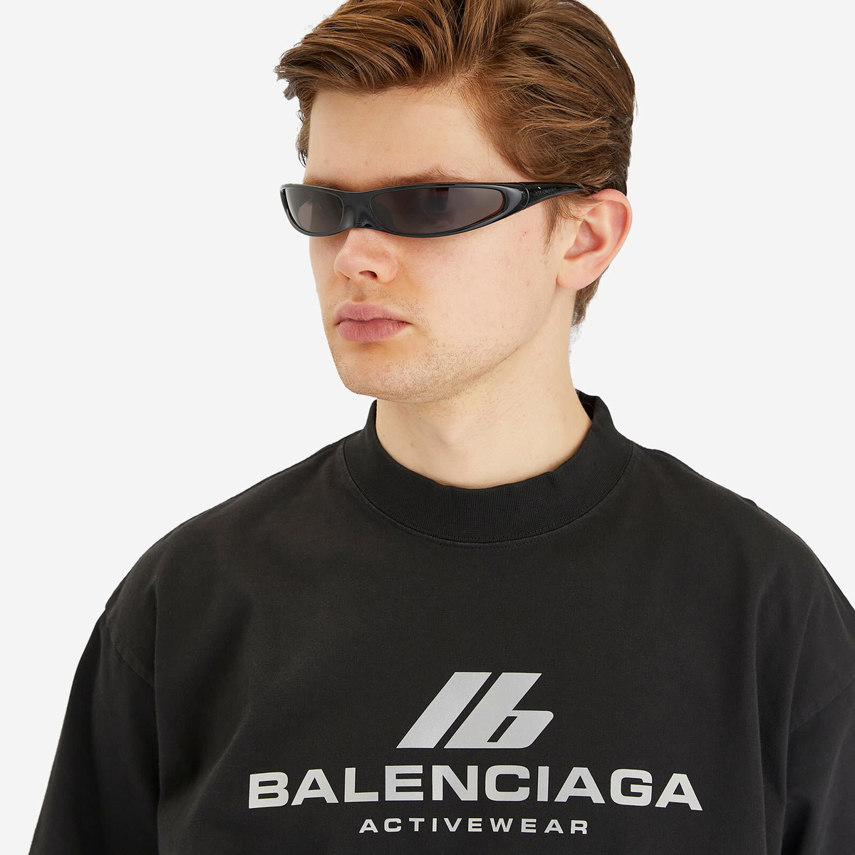 Balenciaga BB0383S Sunglasses in Black/Grey 