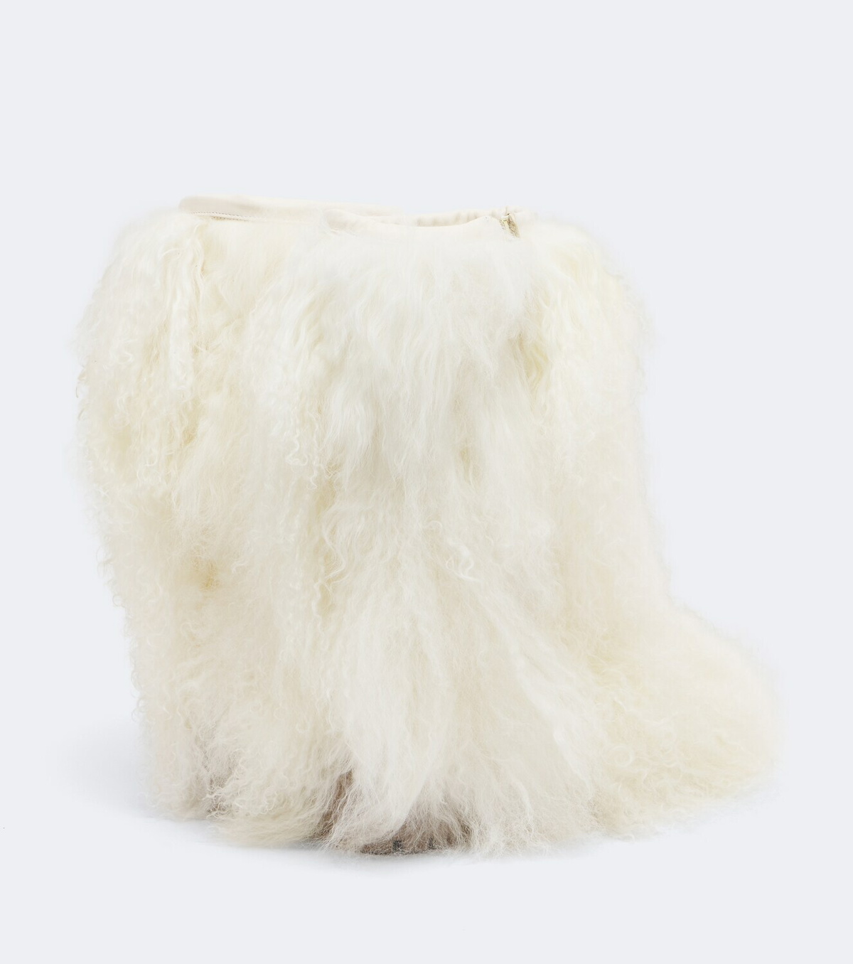 Yves Salomon Leather-trimmed shearling mid-calf boots