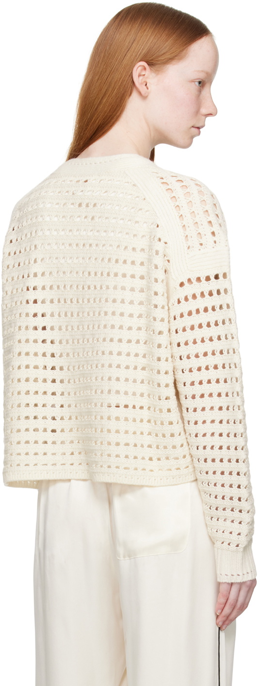 See by Chloé Off-White Y-Neck Cardigan