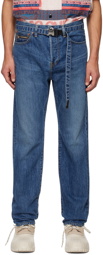 sacai Blue Straight Jeans