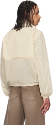 COOR Beige Pinched Layered Windbreaker Jacket
