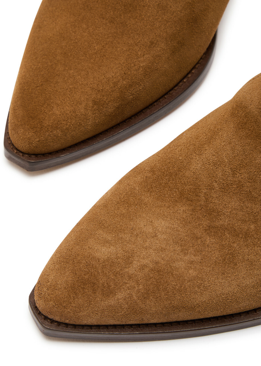 Isabel Marant étoile Duerto 50 Fringed Suede Mid-calf Boots Camel