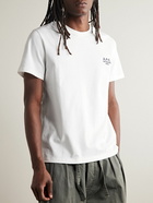 A.P.C. - Logo-Embroidered Cotton-Jersey T-Shirt - White