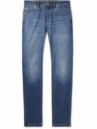 Brioni - Aspen Slim-Fit Denim Jeans - Blue